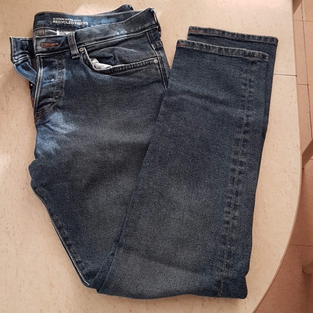 H&M Slim Low Waist Denim Jeans 33W 32L